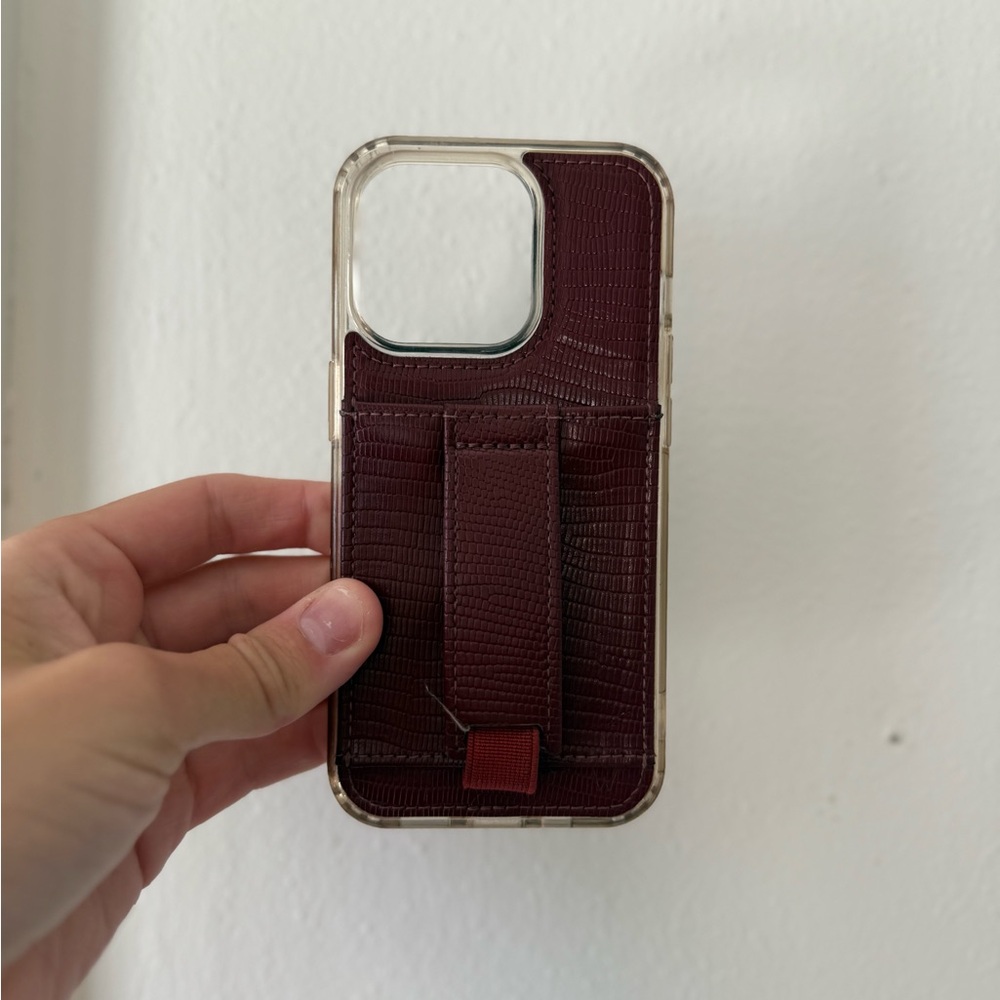Elegant Maroon CLJ Wallie Phone Case